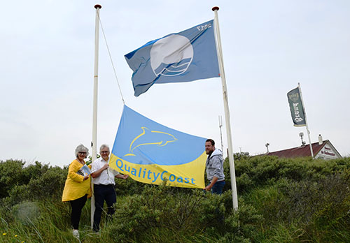 Quality Coast vlag voor aantrekkelijke Wassenaarse kust