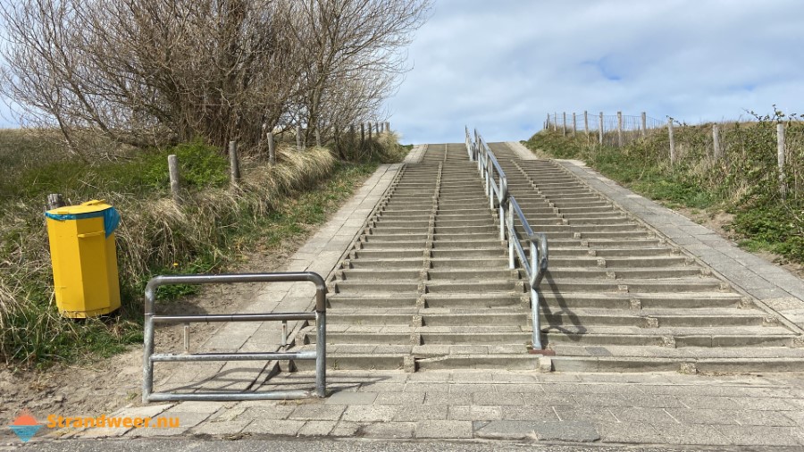 Andere manier van bevoorrading strandtenten bij Molenslag