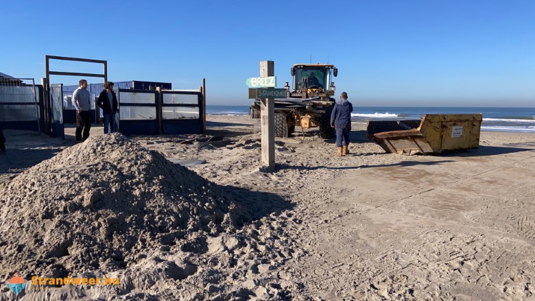 Stormschade bij Westlandse strandpaviljoens