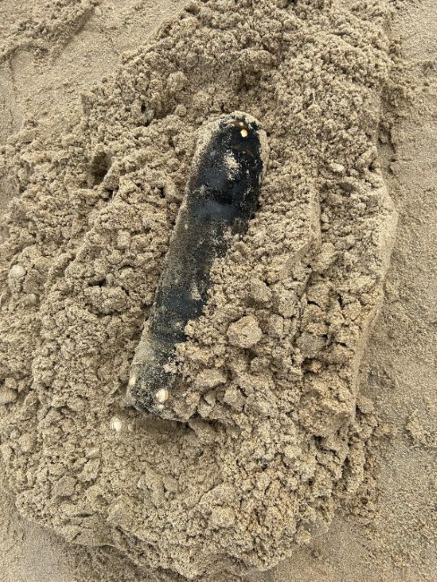 Bom gevonden op strand van Katwijk