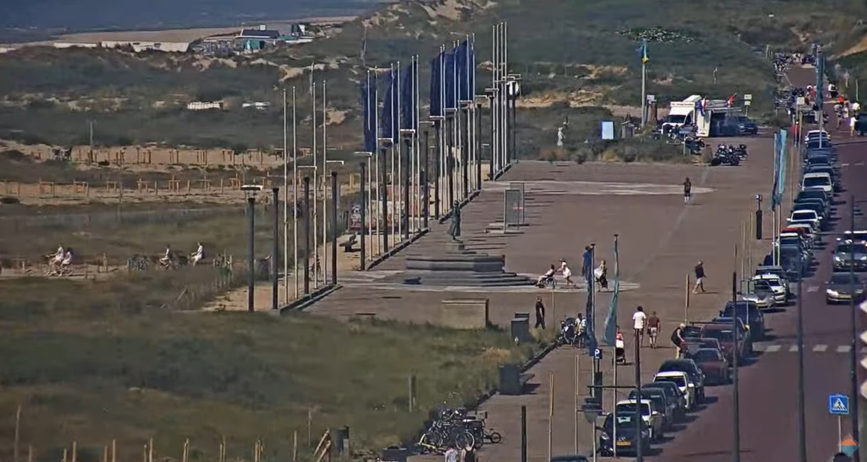 Veel passagiers met beach shuttle naar Noordwijkse strand