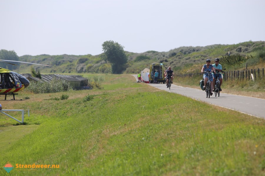 Inzet MMT na val Engelse fietsster op duinpad