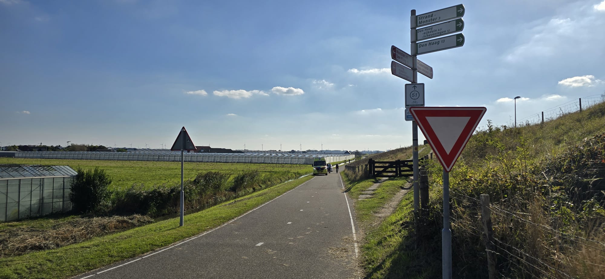 Ongeluk op fietspad Arendsduin