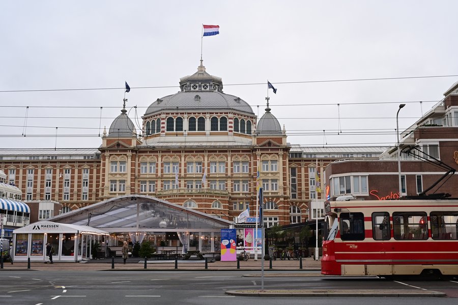 Trams rijden weer de normale route naar Scheveningen