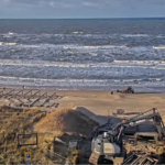 Nieuwe strandtrap bij Egmond aan Zee